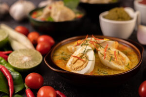 Thai Red Curry with Hard-Boiled Eggs